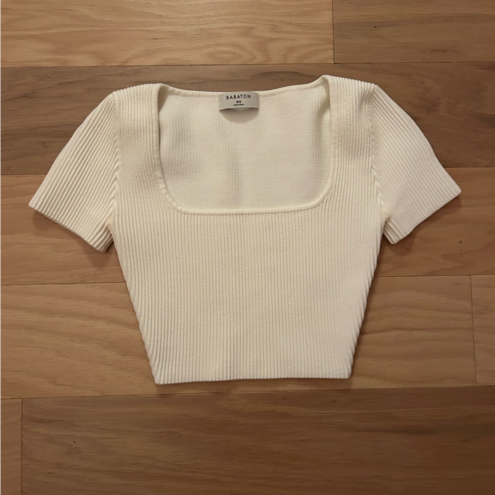 Aritzia sculpt knit top